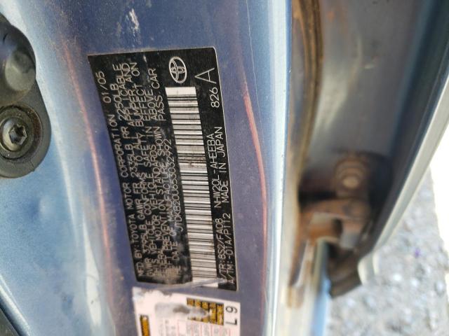 JTDKB20U653032992 - 2005 TOYOTA PRIUS BLUE photo 12