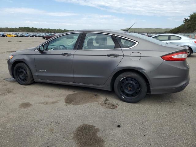 3FA6P0LU3ER117444 - 2014 FORD FUSION SE HYBRID GRAY photo 2