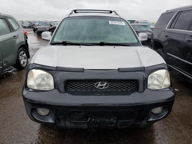 KM8SC13D63U356949 - 2003 HYUNDAI SANTA FE GLS SILVER photo 5