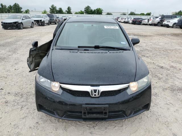 1HGFA16569L027975 - 2009 HONDA CIVIC LX BLACK photo 5