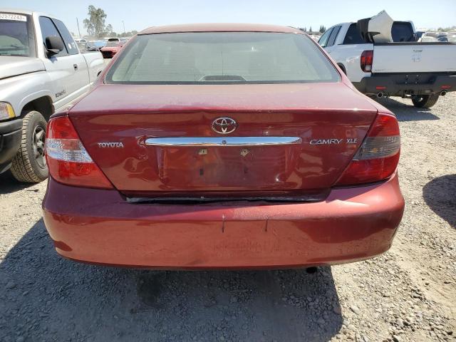 4T1BE30KX4U272773 - 2004 TOYOTA CAMRY LE RED photo 6