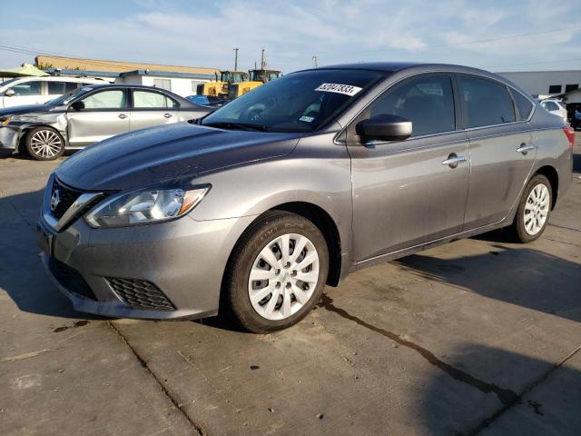 3N1AB7AP5KY271375 - 2019 NISSAN SENTRA S GRAY photo 1