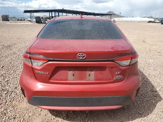 JTDEPRAE6LJ048603 - 2020 TOYOTA COROLLA LE RED photo 6
