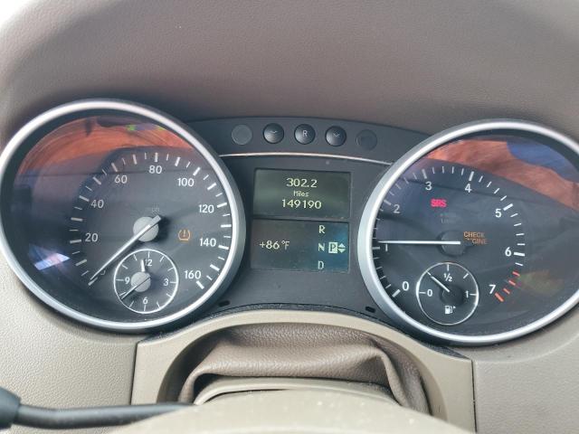 4JGBB8GB4BA714974 - 2011 MERCEDES-BENZ ML 350 4MATIC BLACK photo 9