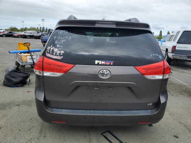 5TDKK3DC8ES426774 - 2014 TOYOTA SIENNA LE GRAY photo 6