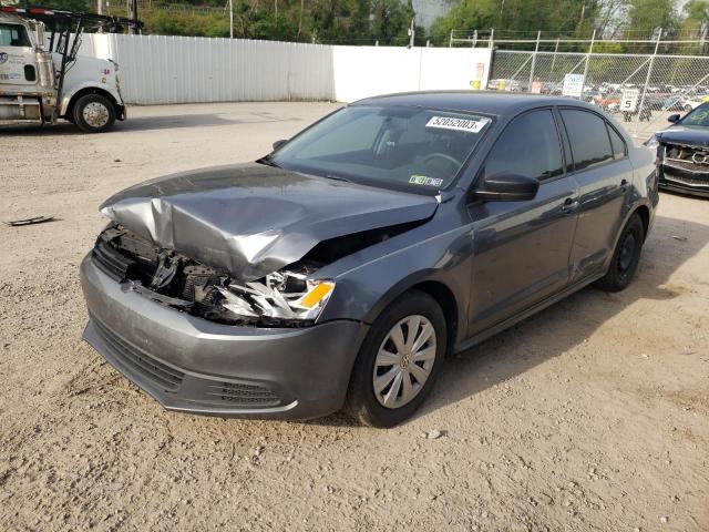 3VW1K7AJ9EM402728 - 2014 VOLKSWAGEN JETTA BASE 灰色 照片 1