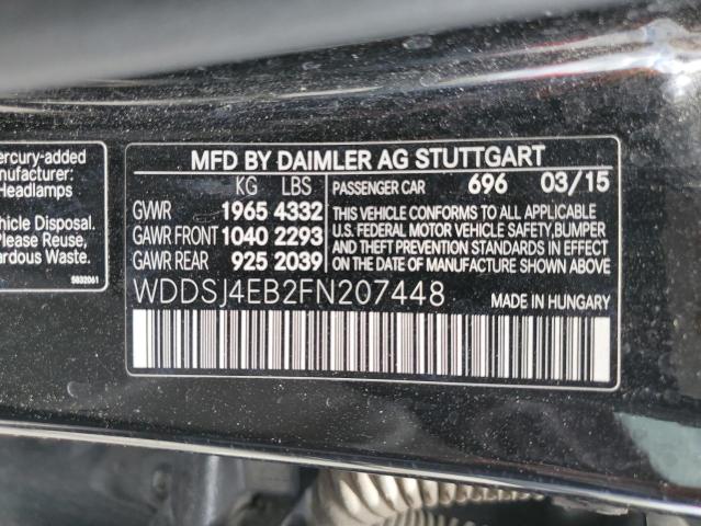 WDDSJ4EB2FN207448 - 2015 MERCEDES-BENZ CLA 250 BLACK photo 13