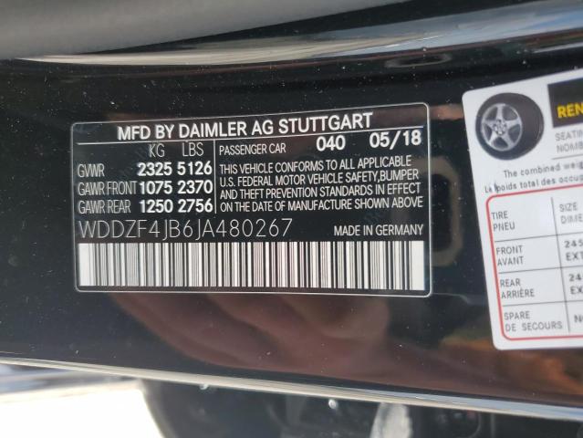 WDDZF4JB6JA480267 - 2018 MERCEDES-BENZ E 300 BLACK photo 12