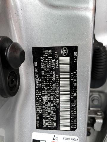 4T1BF1FK9HU440644 - 2017 TOYOTA CAMRY LE SILVER photo 12