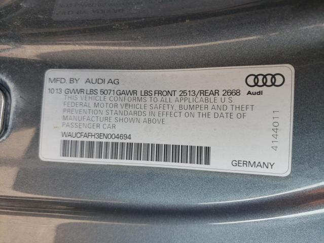 WAUCFAFH3EN004694 - 2014 AUDI A5 PREMIUM GRAY photo 13