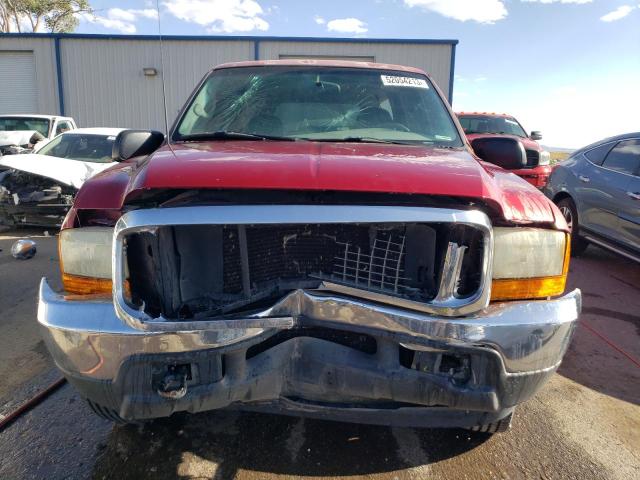 1FMNU41S0YEB53554 - 2000 FORD EXCURSION XLT BURGUNDY photo 5