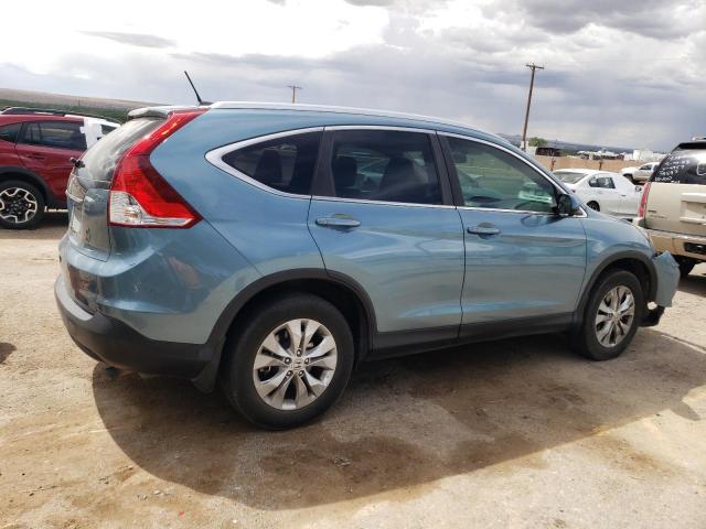 5J6RM3H71DL044621 - 2013 HONDA CR-V EXL BLUE photo 3