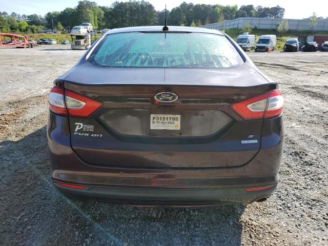 3FA6P0HR7DR357258 - 2013 FORD FUSION SE BURGUNDY photo 6