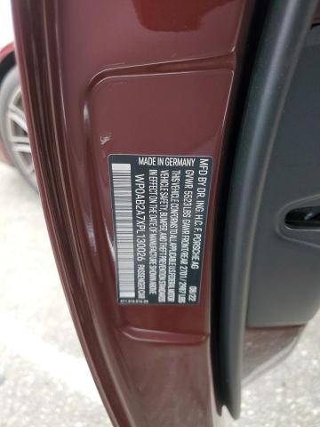 WP0AB2A7XPL130026 - 2023 PORSCHE PANAMERA 4S BURGUNDY photo 12