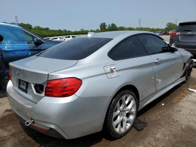 WBA3R5C57EF785254 - 2014 BMW 435 XI SILVER photo 3