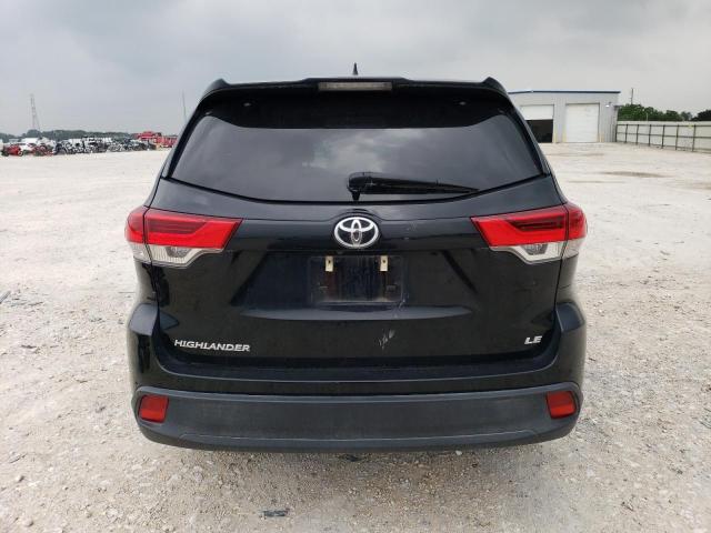 5TDZZRFH0KS290108 - 2019 TOYOTA HIGHLANDER LE BLACK photo 6