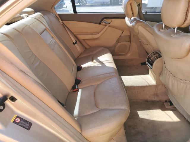 WDBNG75J71A203649 - 2001 MERCEDES-BENZ S 500 BEIGE photo 10