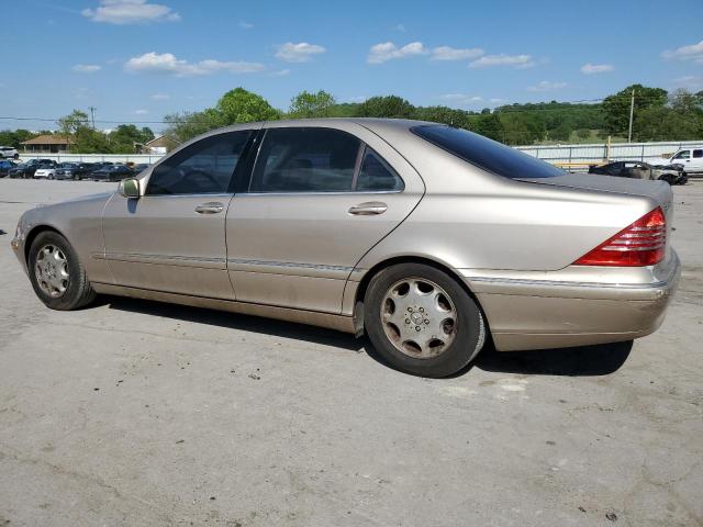 WDBNG75J71A203649 - 2001 MERCEDES-BENZ S 500 BEIGE photo 2