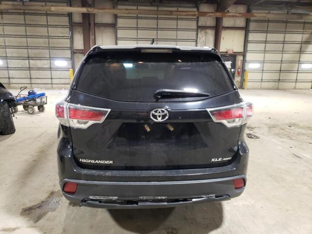 5TDJKRFH2GS239587 - 2016 TOYOTA HIGHLANDER XLE Qara foto 6