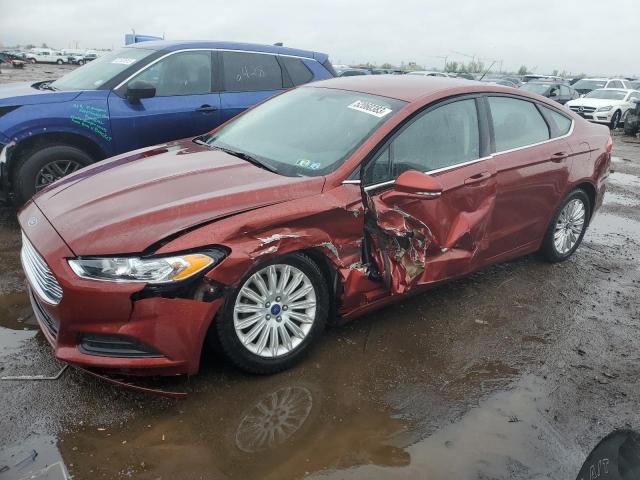 3FA6P0LU3ER266582 - 2014 FORD FUSION SE HYBRID MAROON photo 1