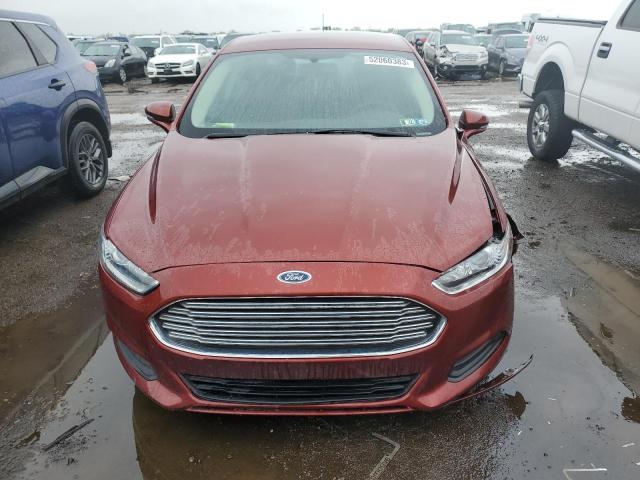 3FA6P0LU3ER266582 - 2014 FORD FUSION SE HYBRID MAROON photo 5