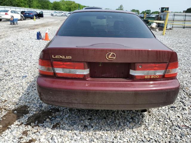 JT8BF28GXY5075807 - 2000 LEXUS ES 300 MAROON photo 6