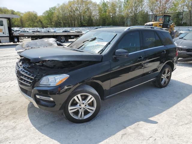 4JGDA5HB6FA585845 - 2015 MERCEDES-BENZ ML 350 4MATIC BLACK photo 1