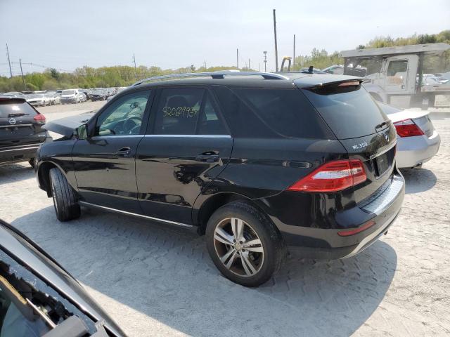 4JGDA5HB6FA585845 - 2015 MERCEDES-BENZ ML 350 4MATIC BLACK photo 2