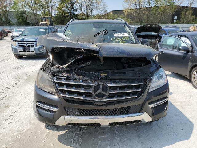4JGDA5HB6FA585845 - 2015 MERCEDES-BENZ ML 350 4MATIC BLACK photo 5