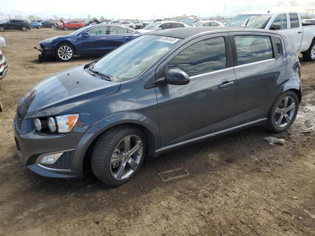 1G1JH6SB3D4180435 - 2013 CHEVROLET SONIC RS GRAY photo 1