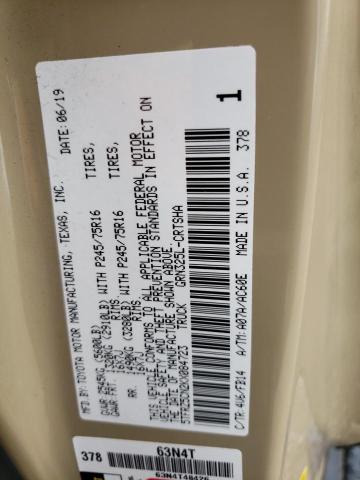 5TFRZ5CN2KX084723 - 2019 TOYOTA TACOMA ACCESS CAB თაფლისფერი ფოტო 12