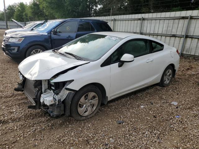 2HGFG3B57DH533031 - 2013 HONDA CIVIC LX WHITE photo 1