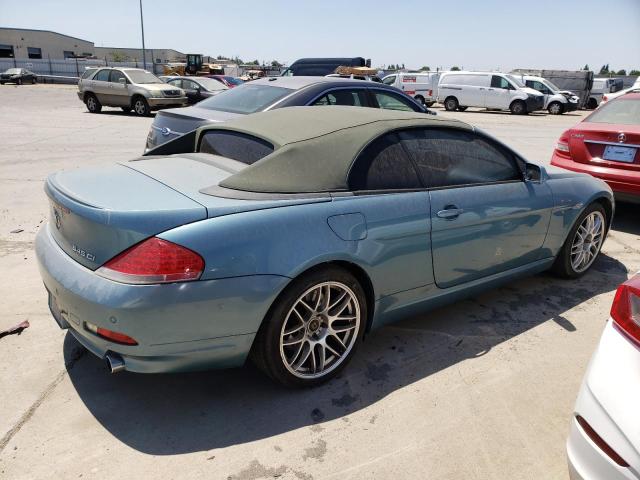 WBAEK73455B328174 - 2005 BMW 645 CI AUTOMATIC BLUE photo 3