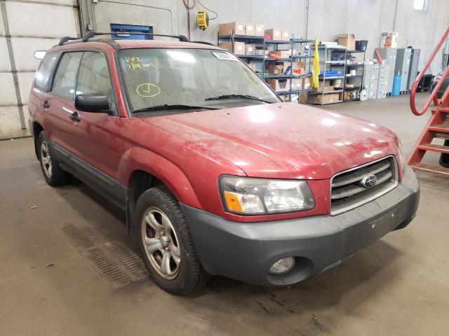 JF1SG63625H706554 - 2005 SUBARU FORESTER 2.5X RED photo 1