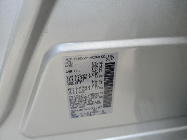 5N1DR2MN7HC901297 - 2017 NISSAN PATHFINDER S SILVER photo 12