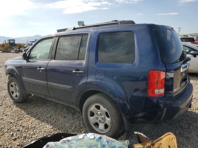 5FNYF4H28FB001342 - 2015 HONDA PILOT LX BLUE photo 2