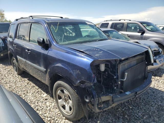 5FNYF4H28FB001342 - 2015 HONDA PILOT LX BLUE photo 4