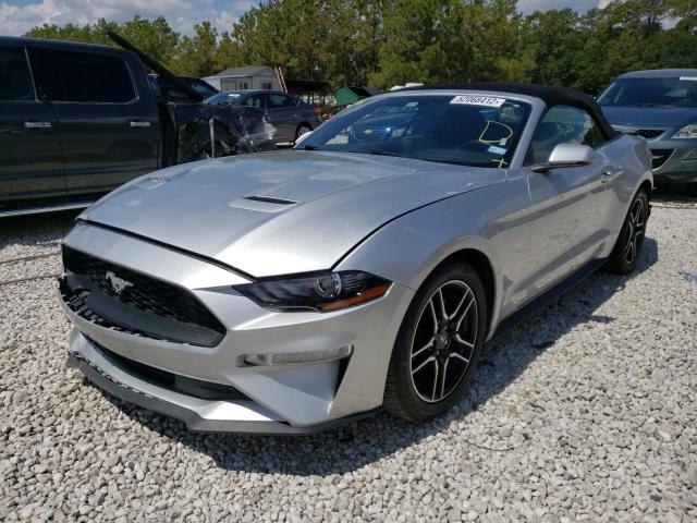 1FATP8UHXK5179294 - 2019 FORD MUSTANG SILVER photo 2