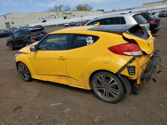 KMHTC6AD7DU142431 - 2013 HYUNDAI VELOSTER YELLOW photo 2