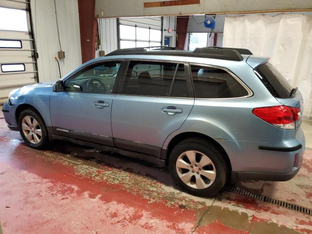 4S4BRBCC6B3364470 - 2011 SUBARU OUTBACK 2.5I PREMIUM BLUE photo 2