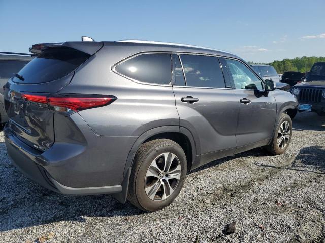 5TDGZRBH6MS146742 - 2021 TOYOTA HIGHLANDER XLE 灰色 照片 3