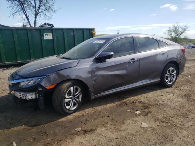 19XFC2E56JE040884 - 2018 HONDA CIVIC LX GRAY photo 1