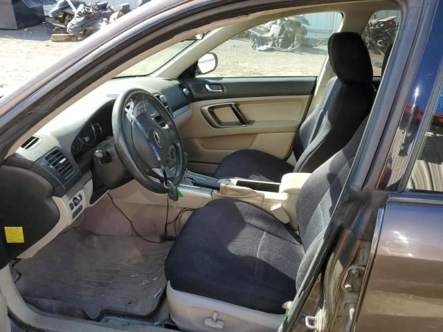 4S4BP61C687366740 - 2008 SUBARU OUTBACK 2.5I BROWN photo 7