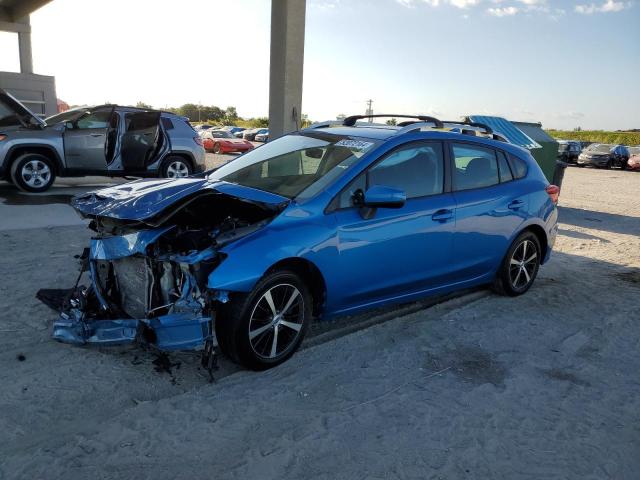 4S3GTAV63L3707492 - 2020 SUBARU IMPREZA PREMIUM BLUE photo 1