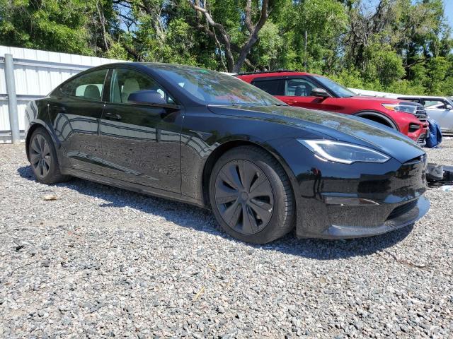 5YJSA1E54NF487387 - 2022 TESLA MODEL S BLACK photo 4
