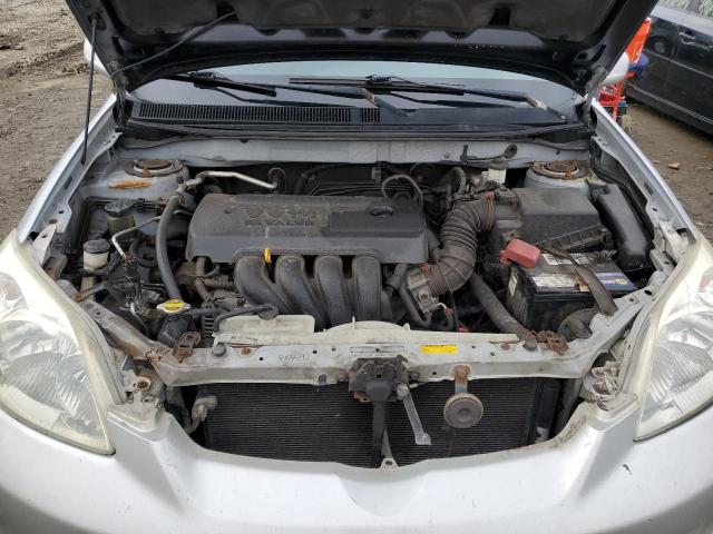 2T1KR32E28C700516 - 2008 TOYOTA COROLLA MA XR SILVER photo 11