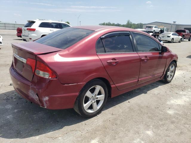 2HGFA16649H509348 - 2009 HONDA CIVIC LX-S 红色 照片 3