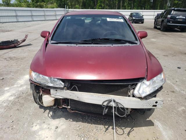 2HGFA16649H509348 - 2009 HONDA CIVIC LX-S 红色 照片 5