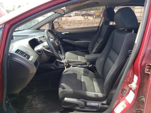 2HGFA16649H509348 - 2009 HONDA CIVIC LX-S 红色 照片 7