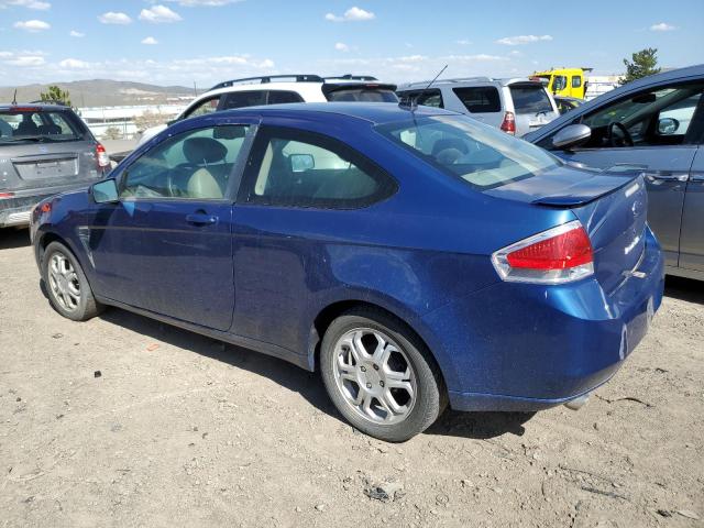 1FAHP33N78W232200 - 2008 FORD FOCUS SE BLUE photo 2